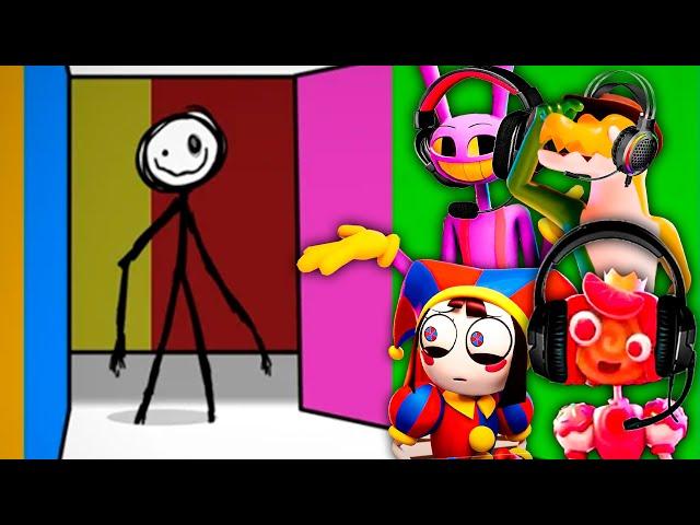 The Amazing Digital Circus Play COLOR OR DIE in Roblox!