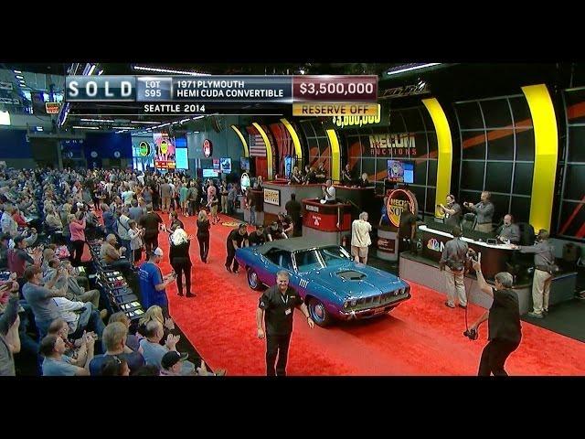 MECUM SOLD $3.5 Million - 1971 Plymouth Hemi Cuda Convertible