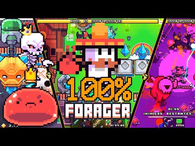 Eu joguei 100% de Forager