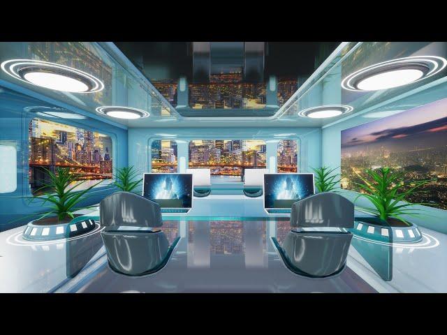 Office Meeting Room Server Modern Futuristic Sci-Fi Unreal Engine