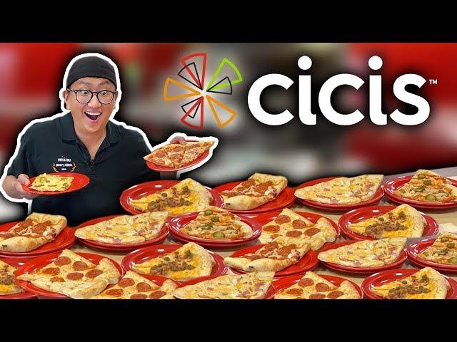 I Attempt TO EAT 100 Slices of PIZZA  at Cicis Unlimited Buffet