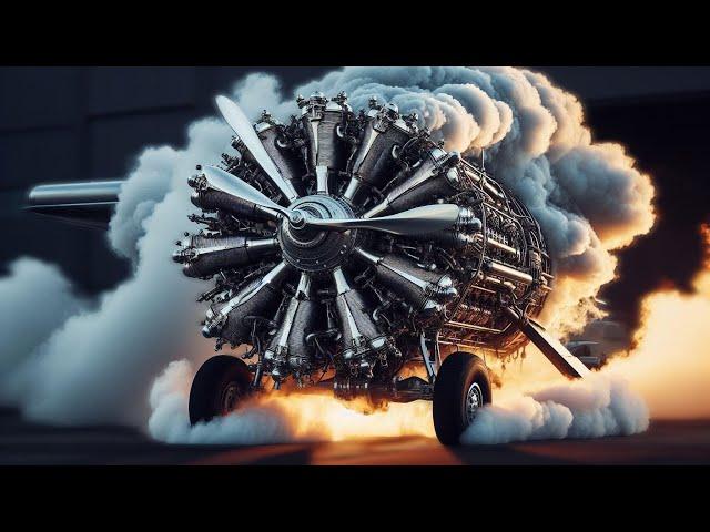 Big ROLLS ROYCE ENGINES Cold Starting Up and Cool Sound 3