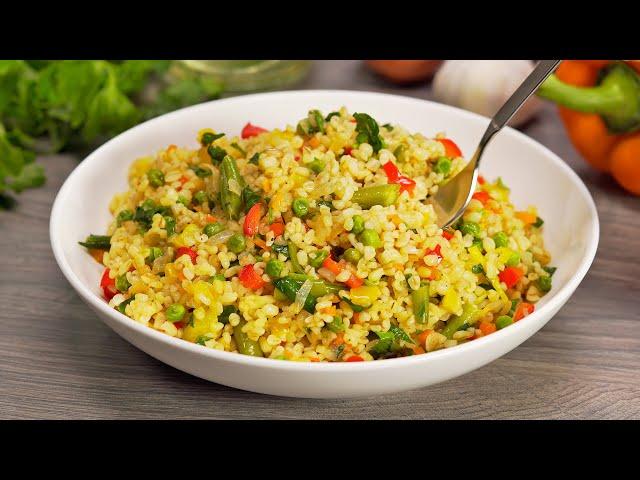 Bulgur With Vegetables. Easy, Tasty, Healthy and Pleasant! Recipe by Always Yummy!