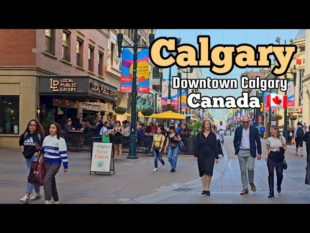 Calgary Downtown | Calgary Downtown Walking tour 2024 #Calgary #alberta #Canada