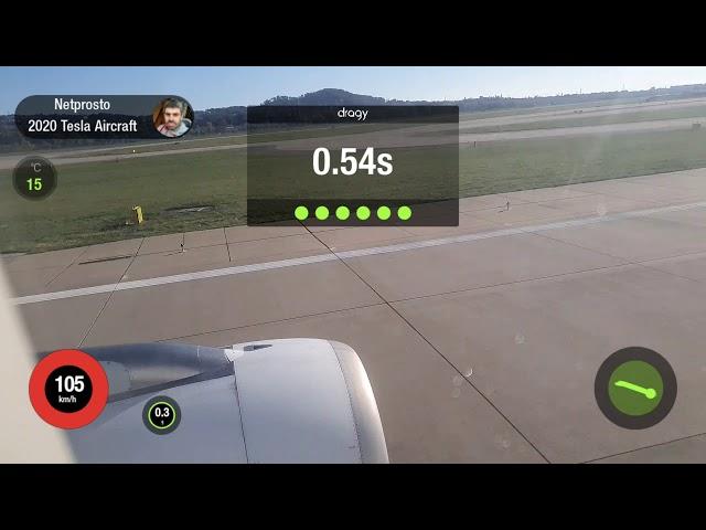 Airbus a320 100-200 km/h (60-120 MPH) Acceleration on Dragy