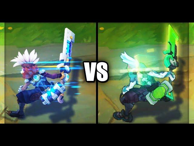 Pulsefire Ekko vs PROJECT Ekko Epic Skins Comparison (League of Legends)