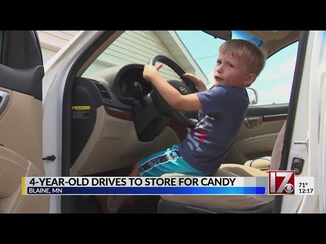 MN 4-year-old drives to gas station for candy