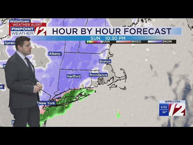 WPRI 12 Weather Forecast 2/1/25: Gusty, Cold, and Dry Today; Wintry Mix Sunday Night