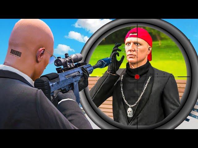 ich werde 24 STUNDEN HITMAN und JAGE YOUTUBER in GTA 5!