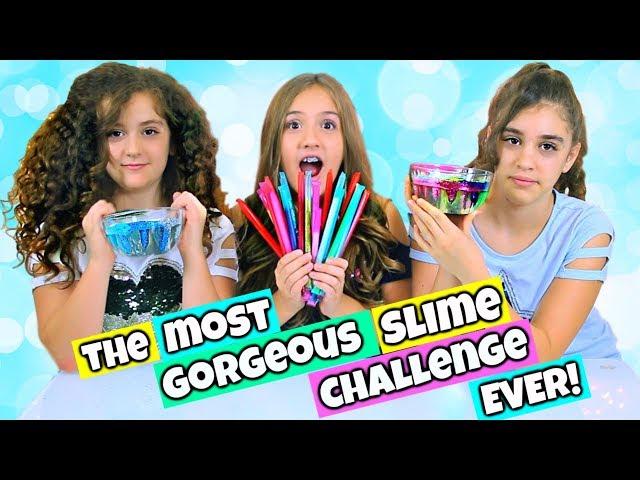 Mystery Glitter Straws Glitter Bomb Slime Challenge - Crystal Clear Slimes and TONS of Glitter!