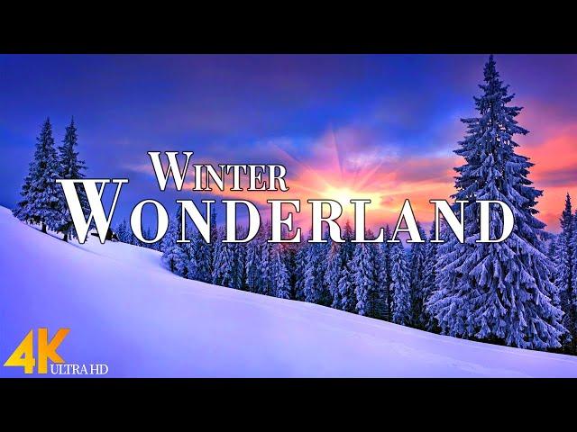 Winter Wonderland 4K Ultra HD • Stunning Footage, Scenic Relaxation Film with Christmas Music