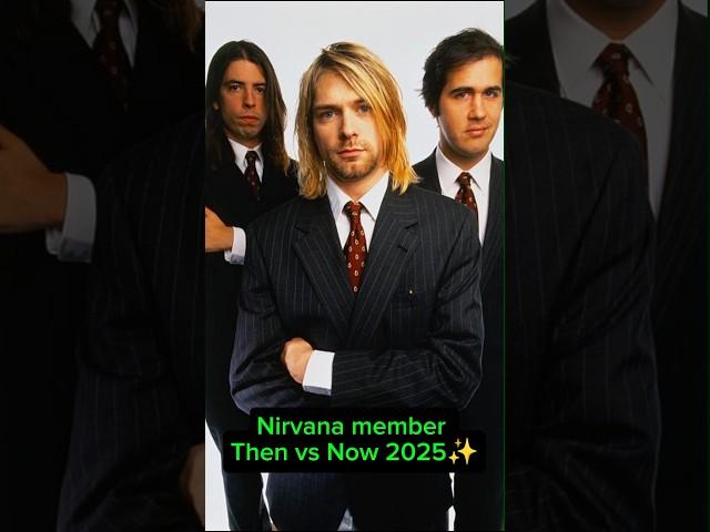 Nirvana Then vs Now (2025) #nirvana #kurtcobainforever #davegrohl #kristnovoselic #shorts