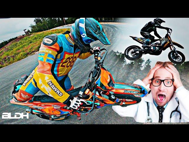 PRO RIDER STEALS MY BIKE (AND RATES IT) | Supermoto Track Day | BLDH