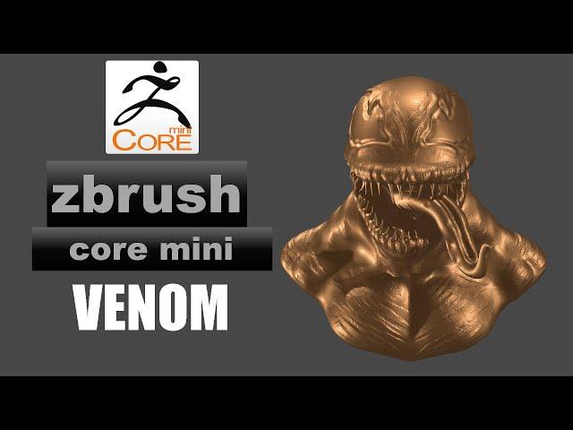 Sculpting VENOM || zbrush core mini