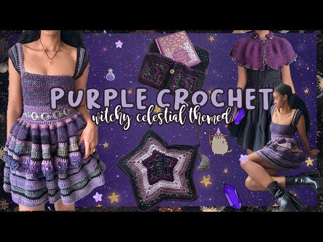  Purple Crochet |  Witchy Celestial Themed 