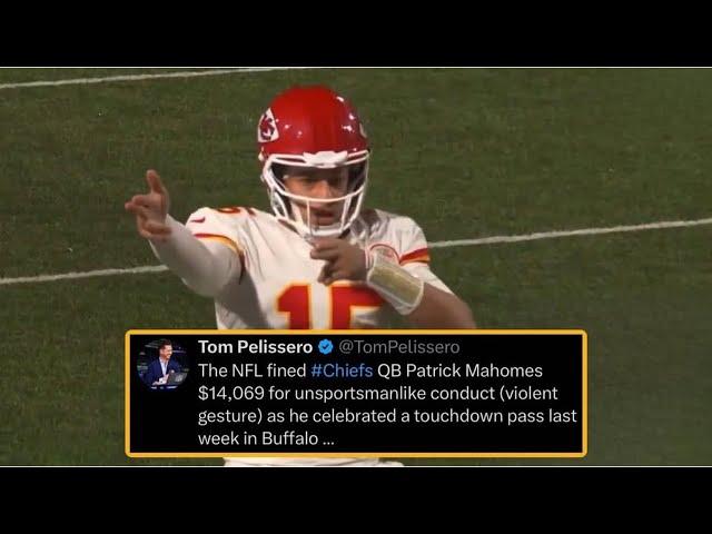 Patrick Mahomes Fined $14K for Controversial Celebration After Chiefs’ First Loss #nfl