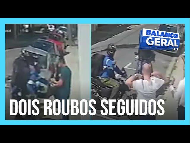 Bandidos fazem dois assaltos na mesma rua em São Bernardo do Campo