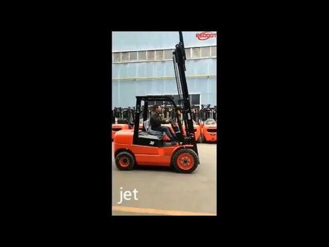 REDDOT four wheel counterbalance LPG LP GAS engine Forklift Truck with Japanese engine