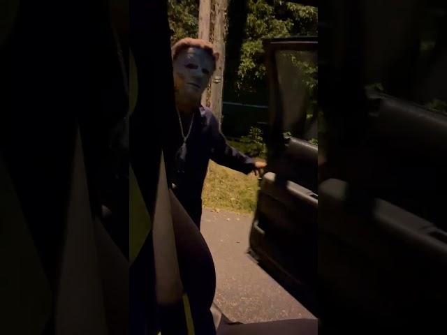 Michael Myers getting in the car