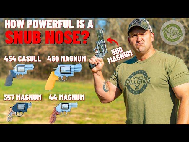 How POWERFUL Is A Snub Nose Revolver ACTUALLY?(500 S&W,460 S&W,454 Casull & More !!!)