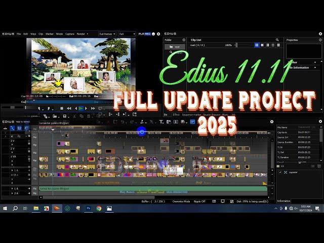 edius 11.11 project 2025 ! edius full update project 2025 ! edius cinemaitic project ! editing jp !