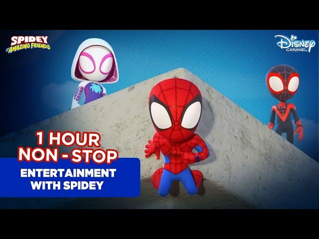 1 Hour Non stop Entertainment With Spidey | Marvel's Spidey and his amazing friends | Disney India