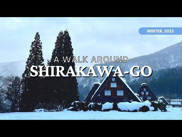 Shirakawa-go in Winter, 2023 | A Historic Mountain Village in Gifu | Japan Walk