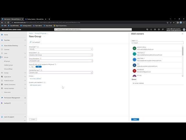 16. Create Dynamic Group in Azure AD