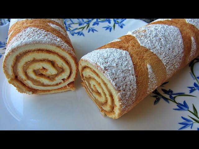 Бисквитный рулет или что приготовить из белка Artcooking Sponge roll