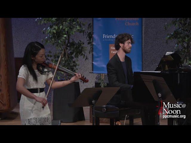 Ryan Whyman, piano & accordian, and Megan Shung, violin