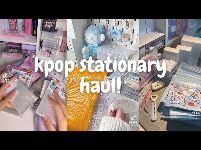  unboxing kpop stationary supplies! [asmr] (tiktok compilation) |minsbymon