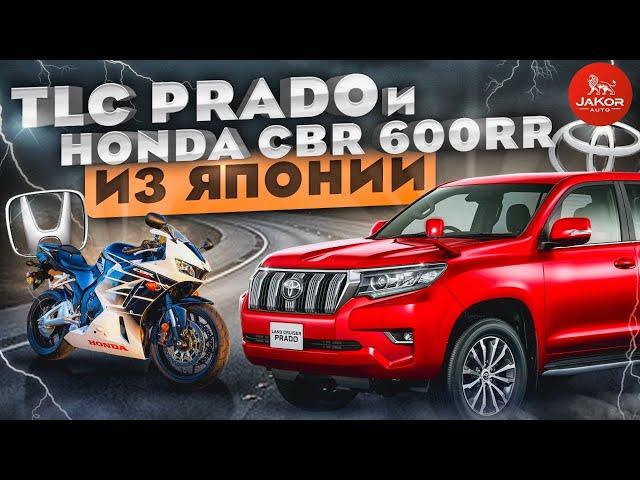 Toyota Land Cruiser PRADO дизель 2800 сс и Honda CBR 600RR с аукциона Японии