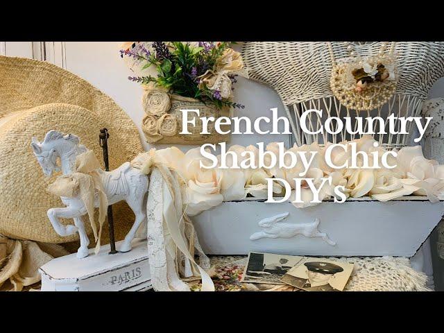 FRENCH COUNTRY SHABBY CHIC FARMHOUSE DIY PROJECTS! DESIGNING DECOR USING IOD STAMPS & MOULDS