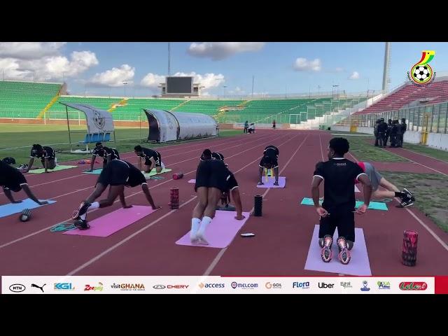 BLACK STARS FIRST TRAINING AT THE BABA YARA STADIUM AHEAD OF WORLD CUP QUALIFIERS