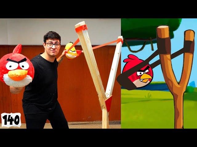 Jugando Angry Birds en la Vida Real