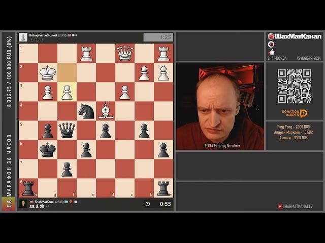 20241114 БИТВА с мастерами 3+0 Chess.com 2 ч СТРИМ ШахМатКанал Шахматы