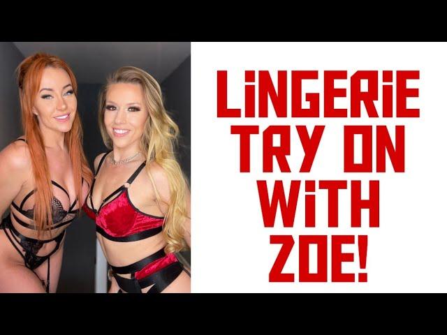 Lingerie Try on haul with @Zoe-grey - #model #lingerie #tryonhaul #girls