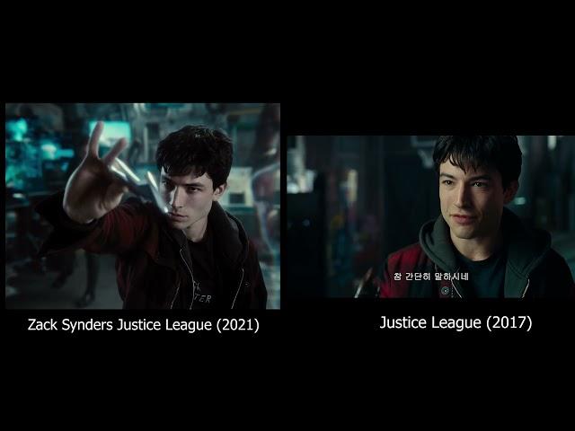 Justice League 2021 vs 2017 | Batman Recruits Flash Comparison | Zack Synder vs Joss Whedon Cut