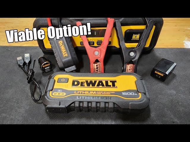 Will It Start Our Jeep? DEWALT Jump Starter 1600 Peak Amp With USB Power Station  DXAELJ16