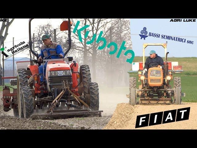 Kubota L3200 & Agricola SN | Fiat 215 & Bassi | Onion Sowing | Semina Cipolle