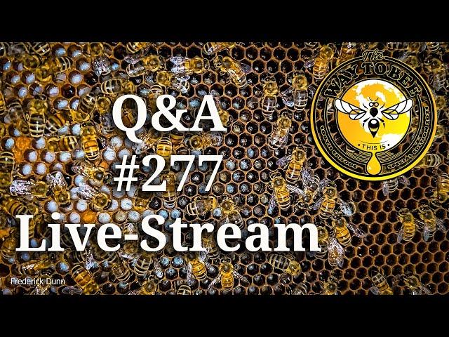 Backyard Beekeeping Questions and Answers #277 Live Stream Friday.