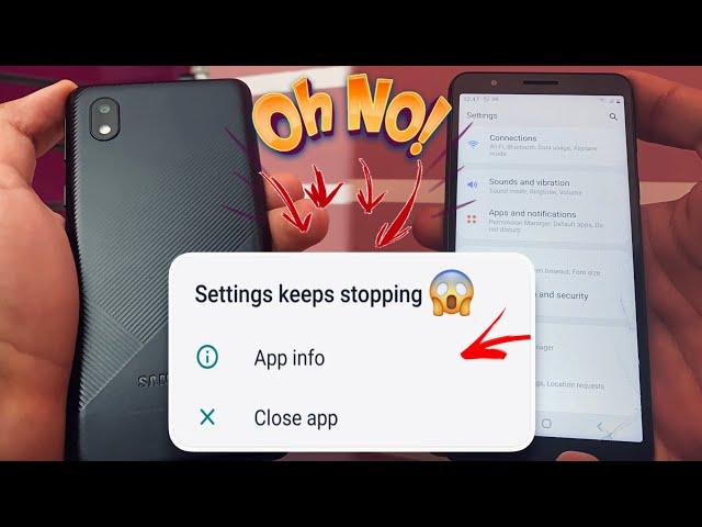 Samsung settings not opening | Solve the Problem that the settings Stop appearing Forever