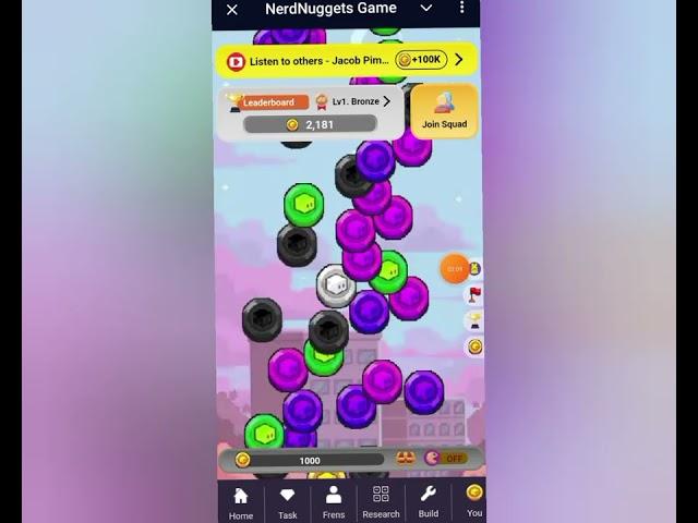 NerdNuggets Game - Telegram App Airdrop Listing Information  Nerd Nuggets