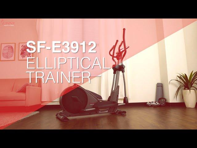 Magnetic Elliptical Machine w/ Device Holder, Programmable Monitor & Heart Rate Monitoring SF-E3912