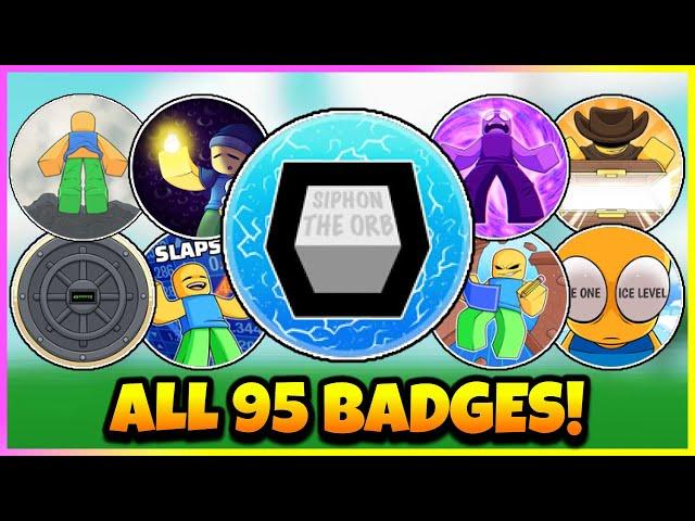 Slap Battles - How To Get ALL 95 BADGES! (Updated July 2024) [ROBLOX]