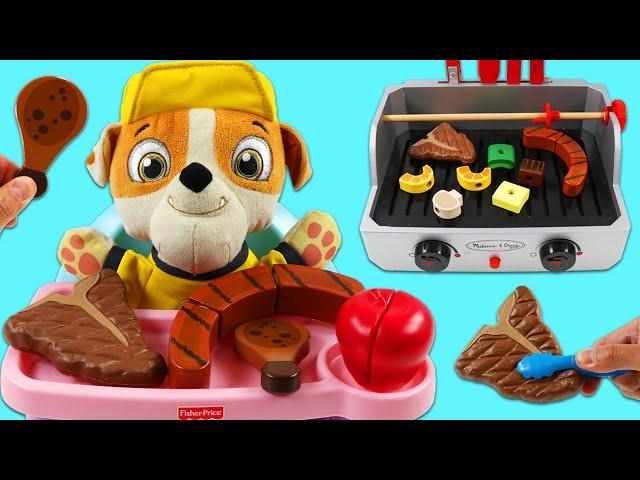 Paw Patrol Baby Rubble Goes to Huge Barbecue Party!