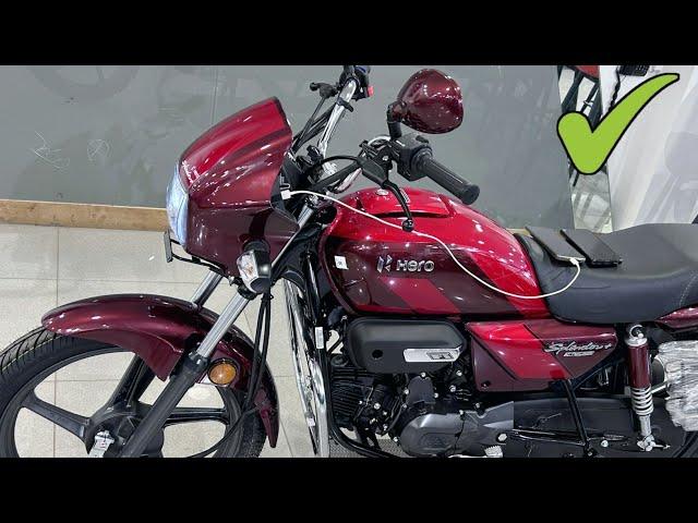 New 2024 HERO Splendor Plus Xtec 2.0 Charging Test || splendor xtec 2.0 With Mobile Charging Feature