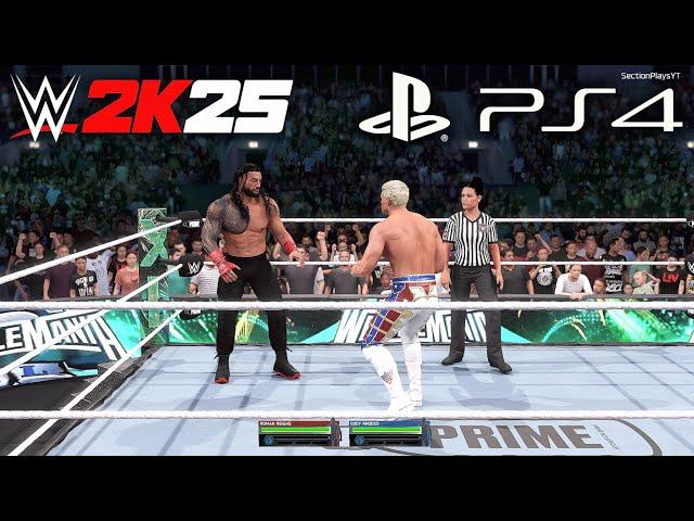 WWE 2K25 - PS4 Gameplay