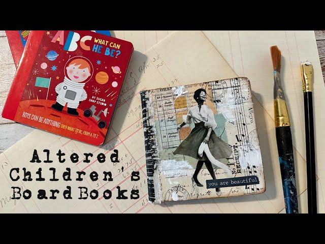 Making a Vintage Journal Using a Children's Board Book