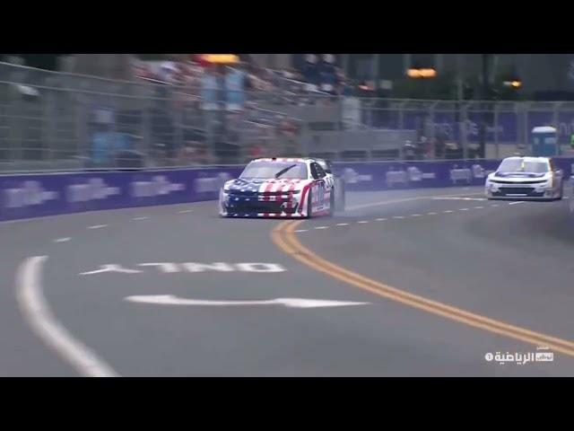 Justin Marks Blows up and Spins - 2023 NASCAR Xfinity Series at Chicago Street Course